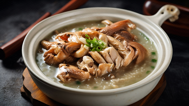 瑶柱鸡粥